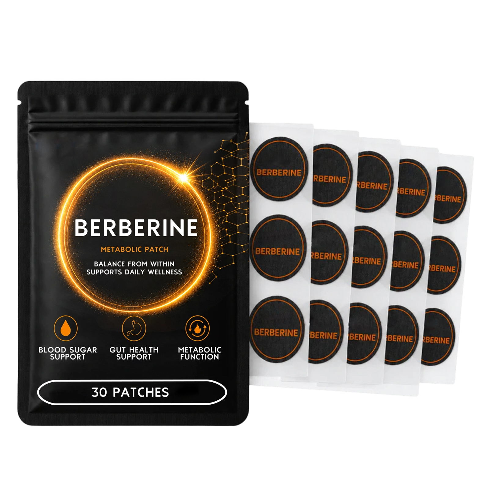 Berberine Care Patch Thin Invisible Soft Mild Moist Light Convenient Body Line Skin