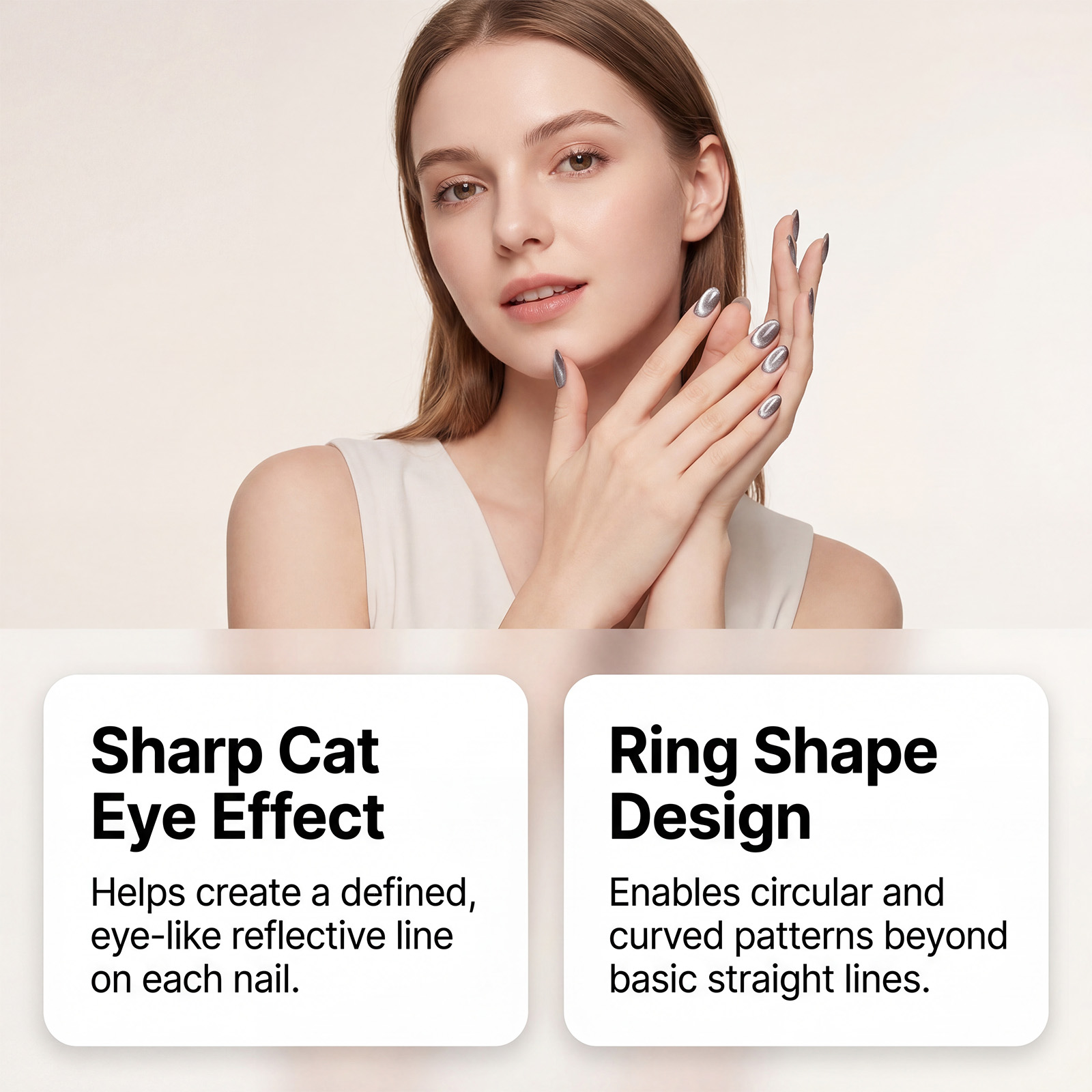 Ring Cat Eye Magnet Daily Nail Art Special Magnet Cat Eye Glue Fancy Home DIY Nail Styling Tool