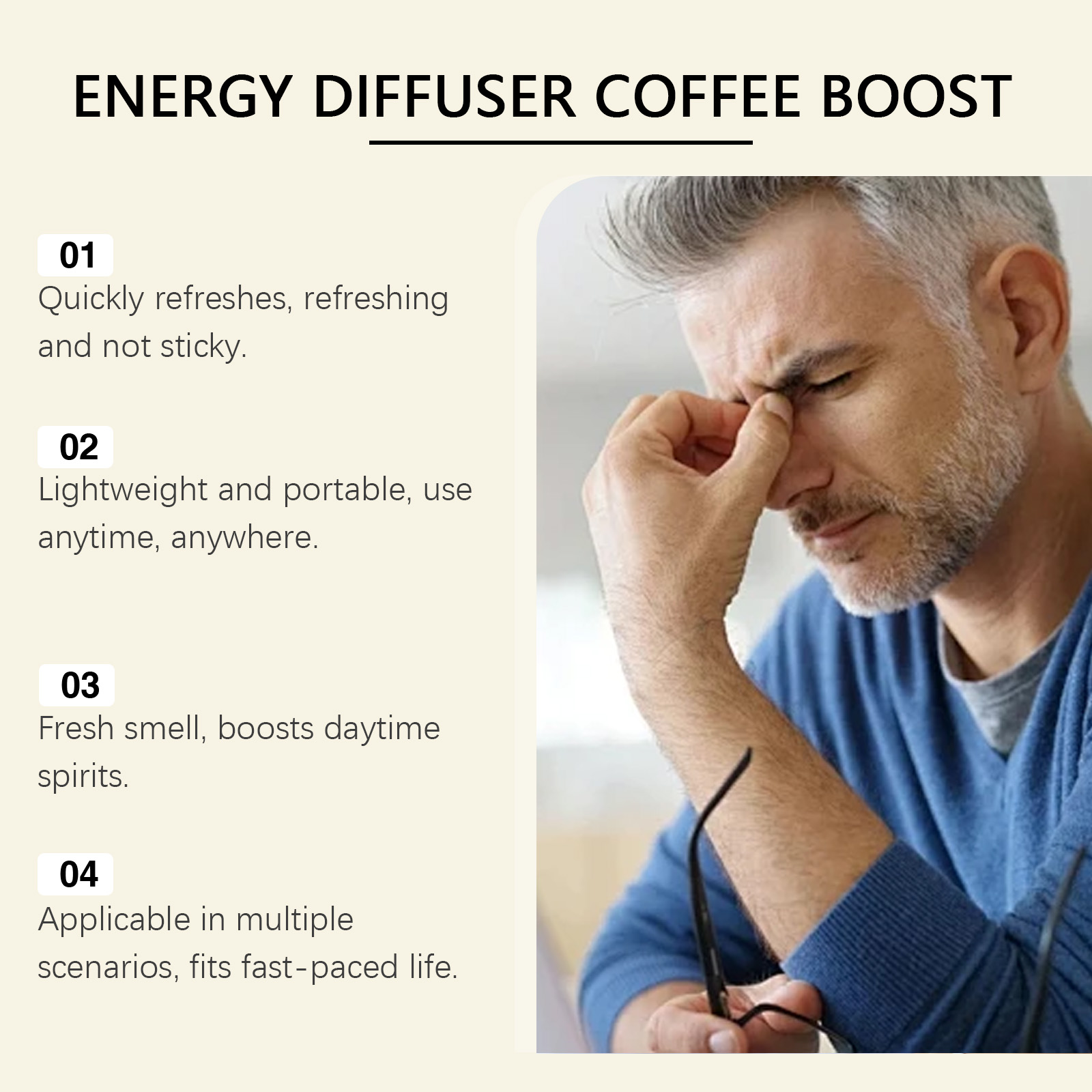 (01) Herbal Energy Combination Stick Boost Vitality Gentle Care Sleep Body Cleansing Four In One