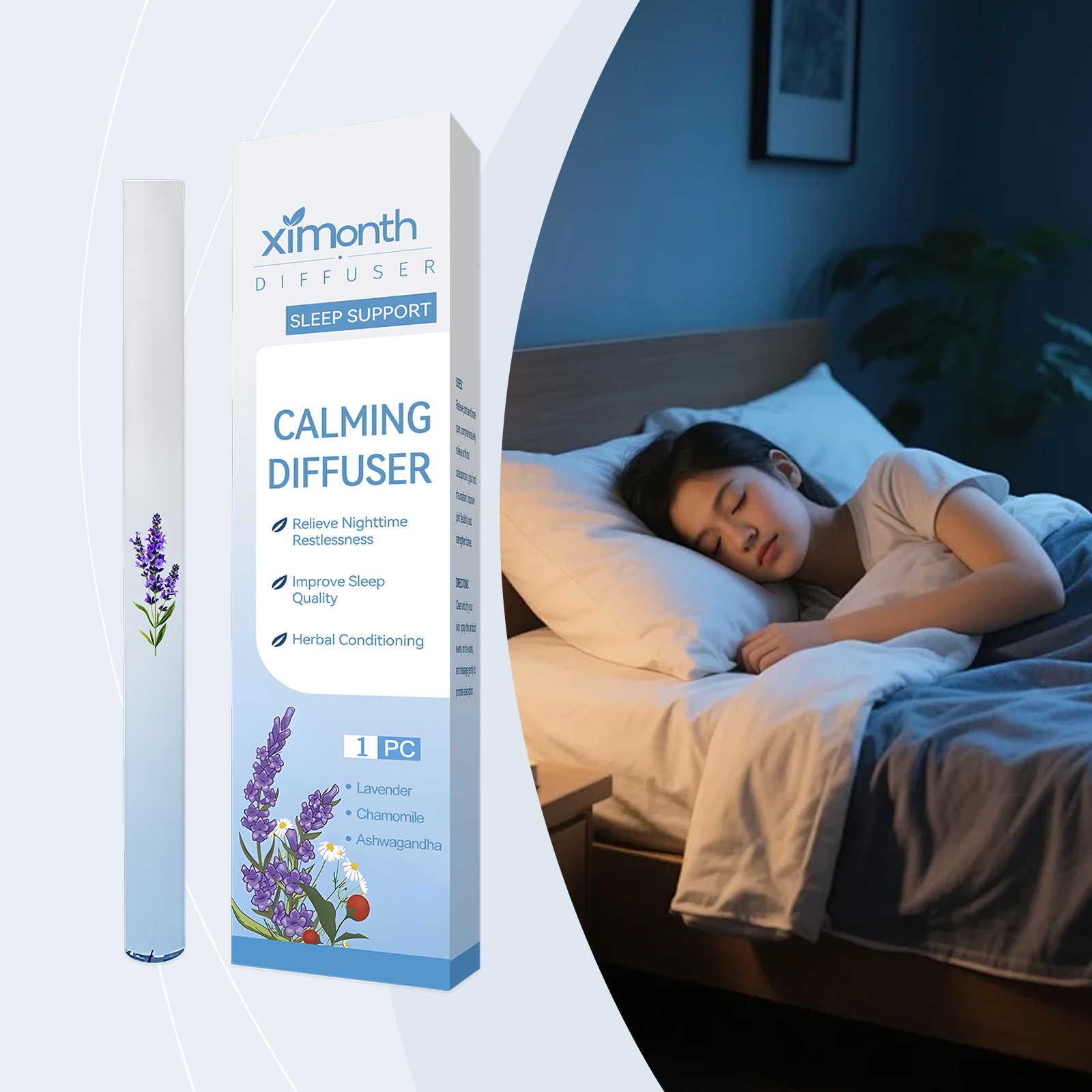(01) Herbal Energy Combination Stick Boost Vitality Gentle Care Sleep Body Cleansing Four In One