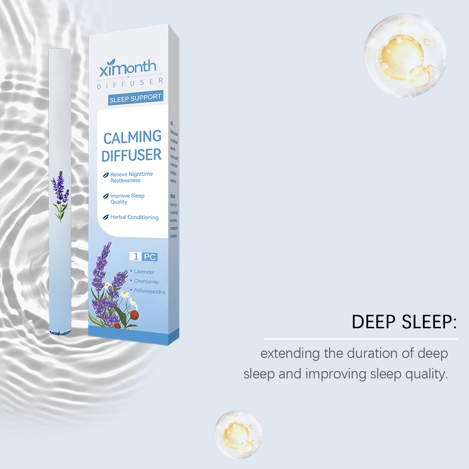 (01) Herbal Energy Combination Stick Boost Vitality Gentle Care Sleep Body Cleansing Four In One