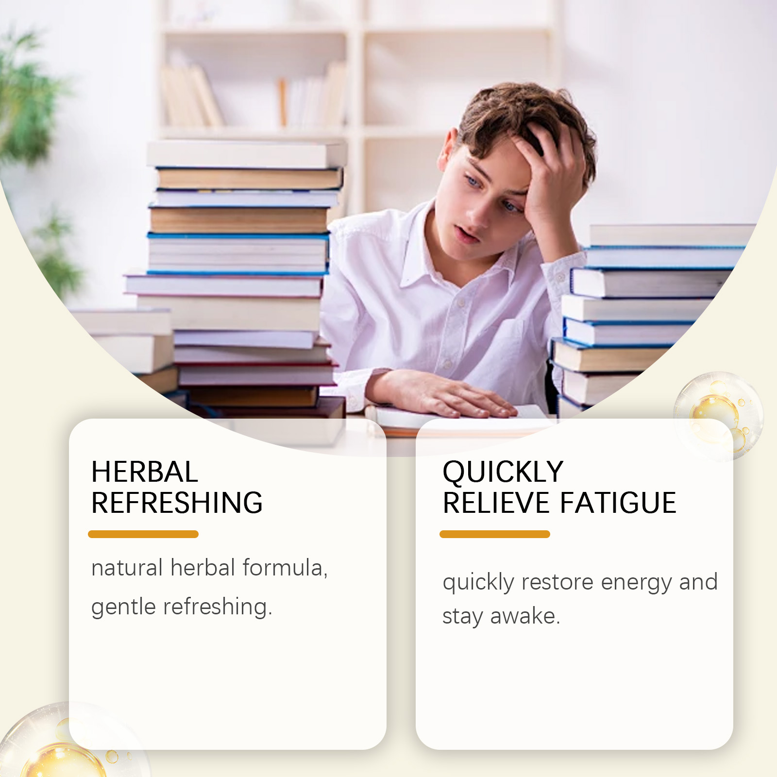 (01) Herbal Energy Combination Stick Boost Vitality Gentle Care Sleep Body Cleansing Four In One