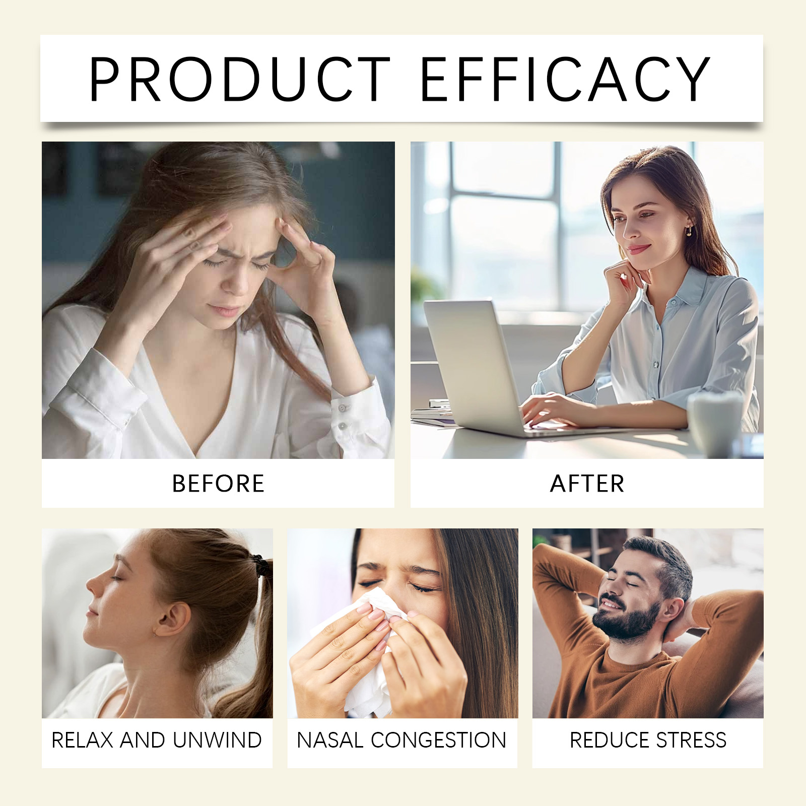 (01) Herbal Energy Combination Stick Boost Vitality Gentle Care Sleep Body Cleansing Four In One