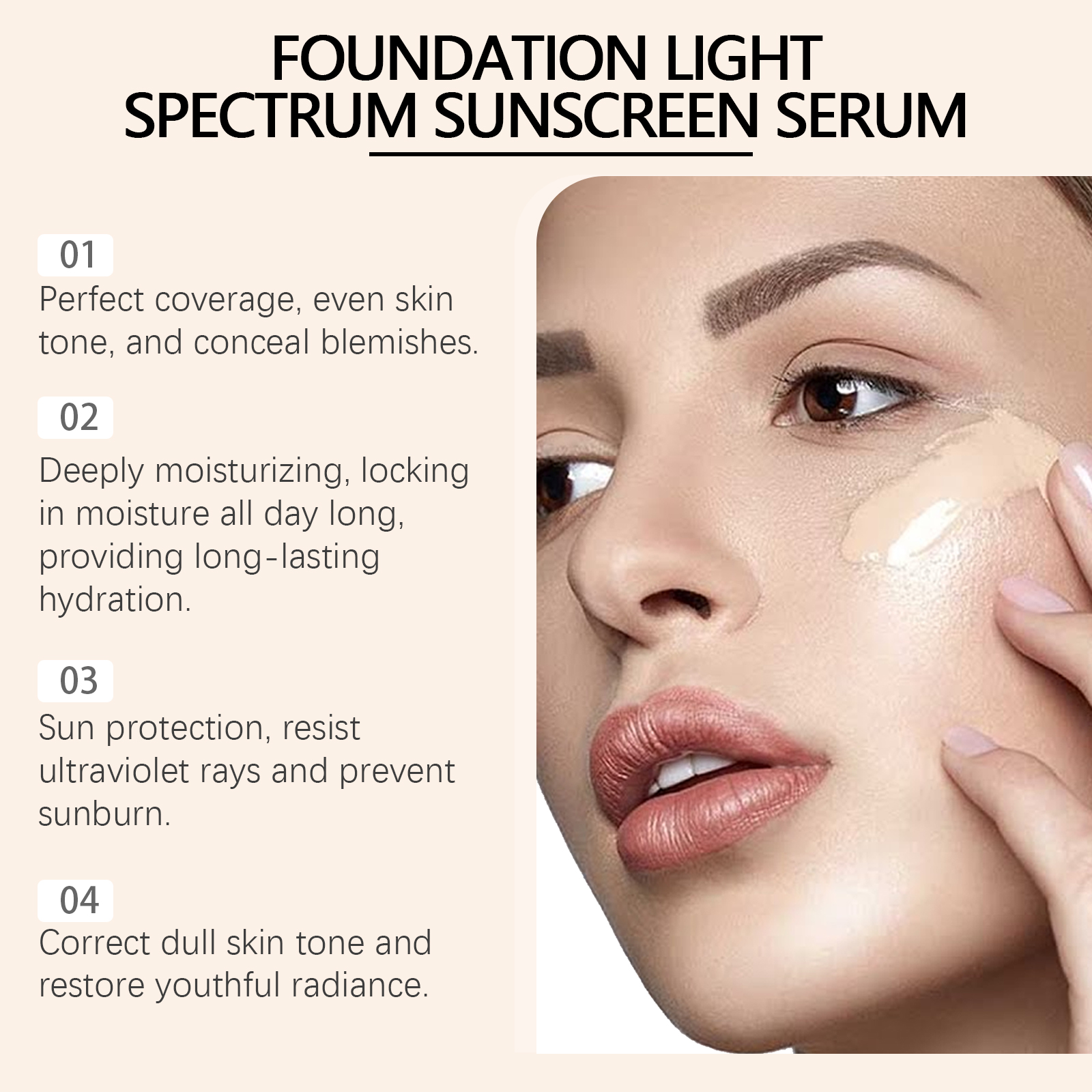 Temperature Changing Foundation Natural Light Concealing Moisturizing Foundation Brighten Radiate Youthful Glow
