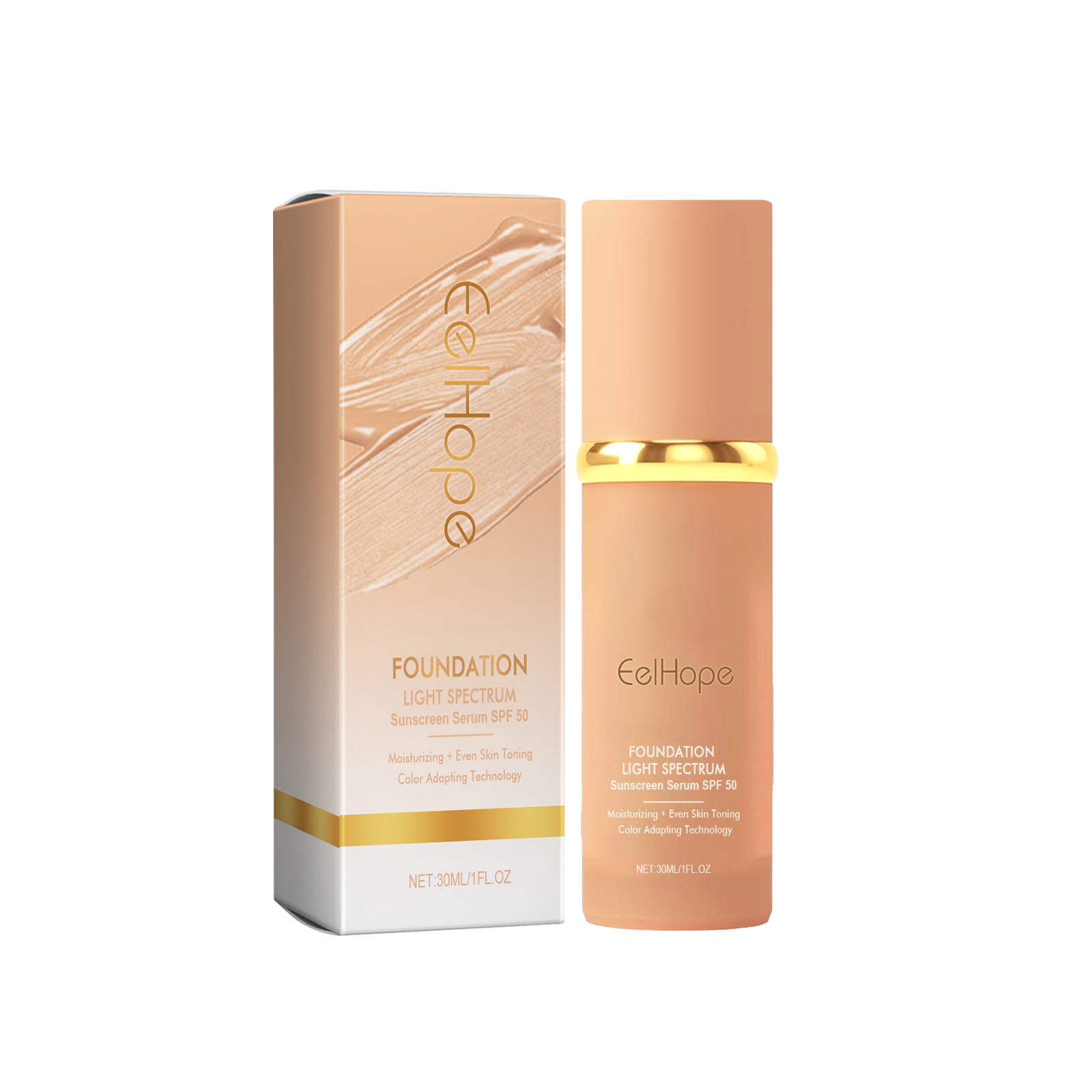 Temperature Changing Foundation Natural Light Concealing Moisturizing Foundation Brighten Radiate Youthful Glow