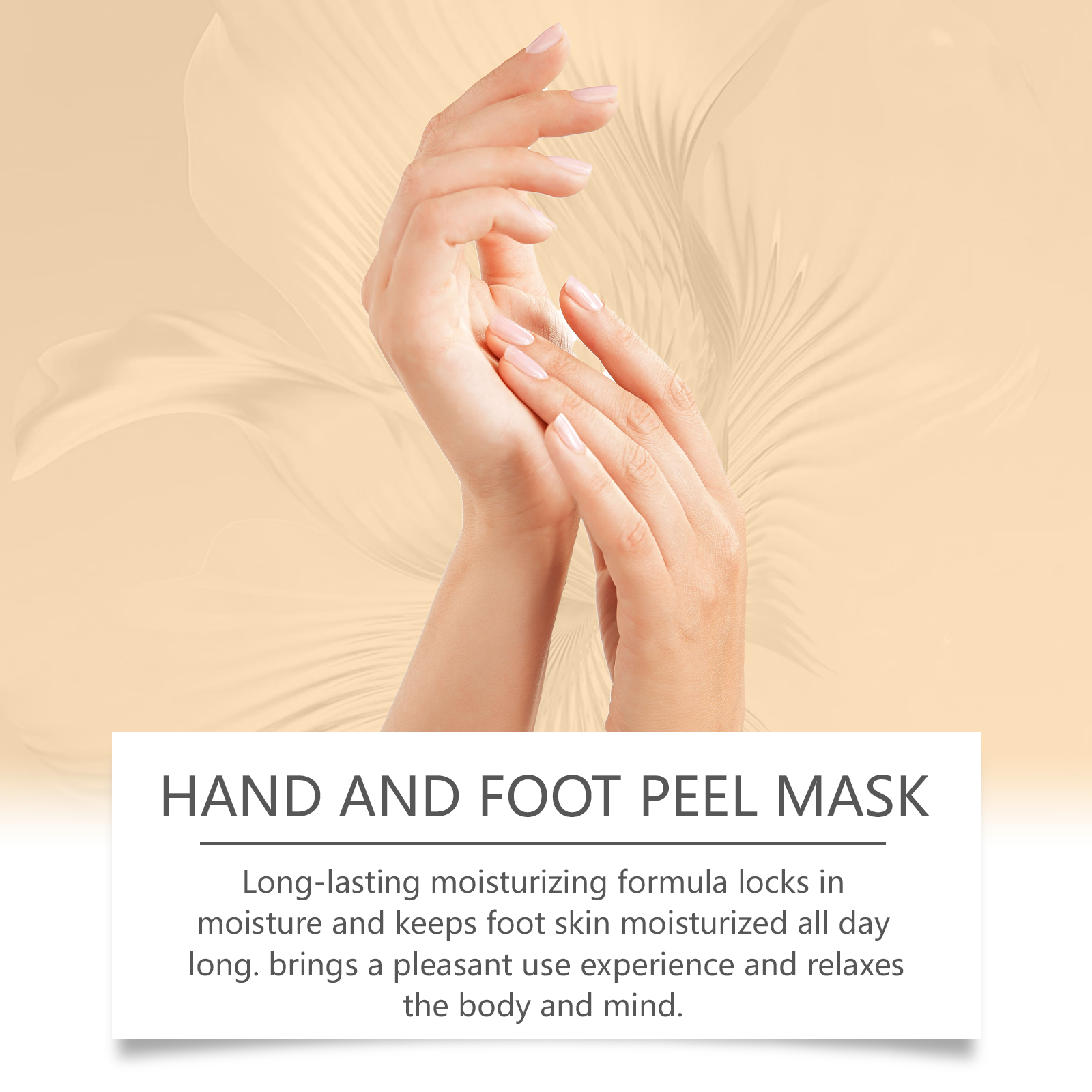 Vitamin C Turmeric Peel Off Hand Foot Mask Gentle Clean Dead Skin Moisturize Nourish Soften