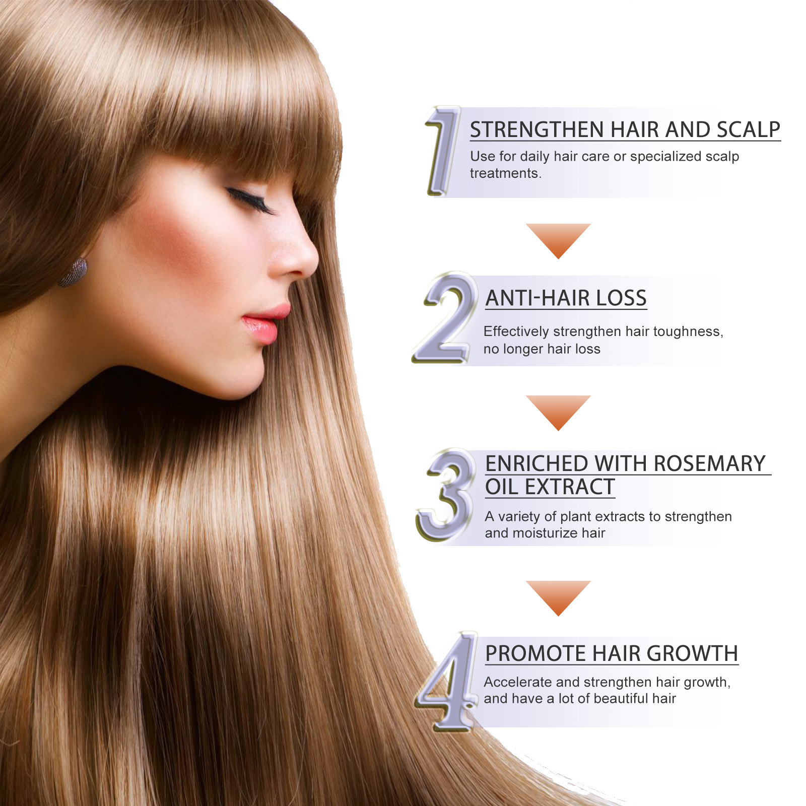 Hair Thickening Supplement Oral Drops Scalp Nourishing For Healthier Fuller Looking Hair Daily Care