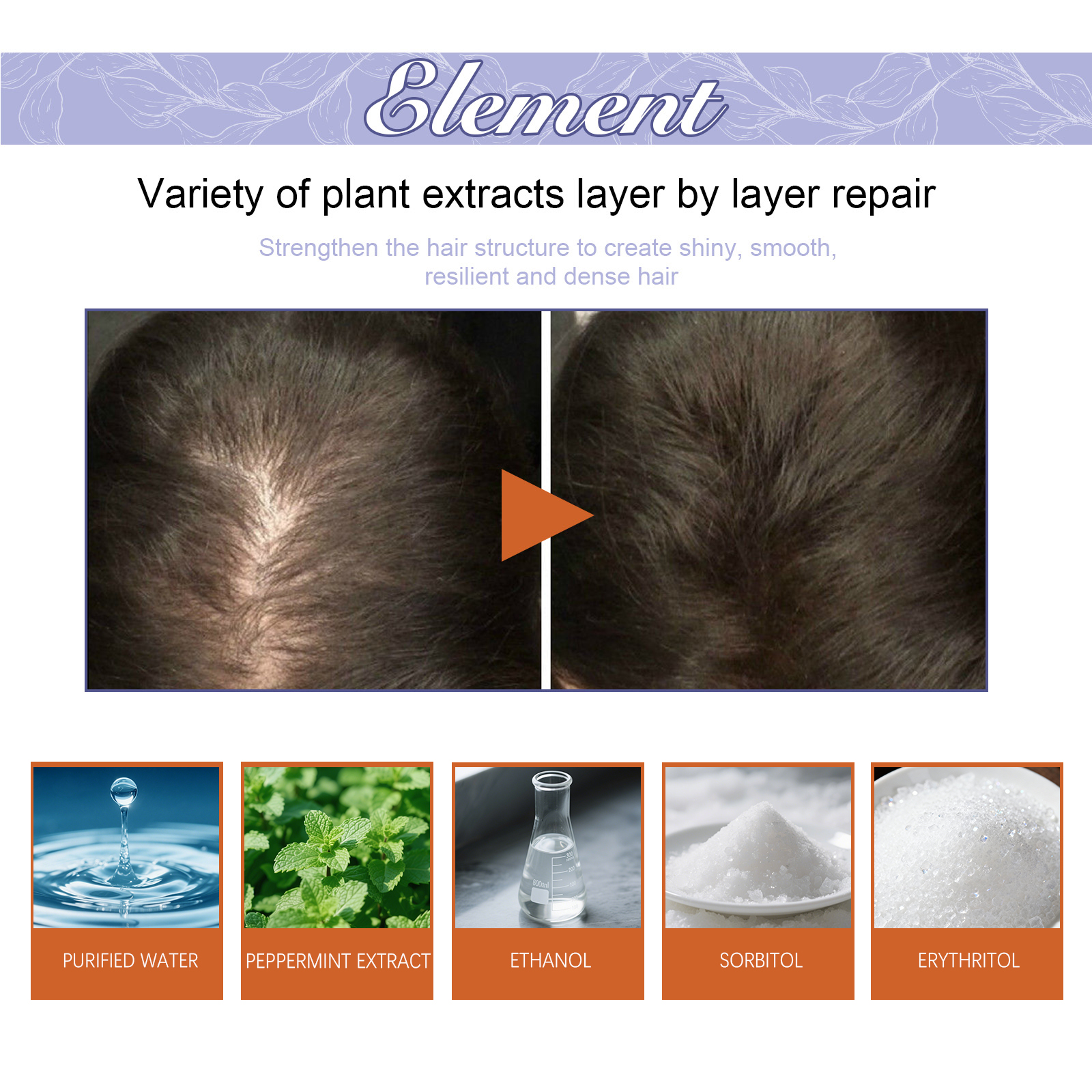 Hair Thickening Supplement Oral Drops Scalp Nourishing For Healthier Fuller Looking Hair Daily Care