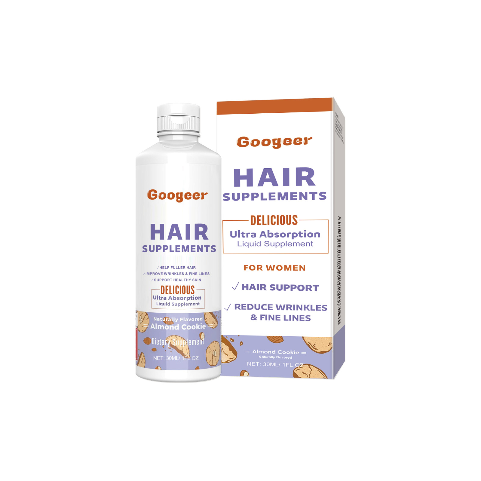 Hair Thickening Supplement Oral Drops Scalp Nourishing For Healthier Fuller Looking Hair Daily Care