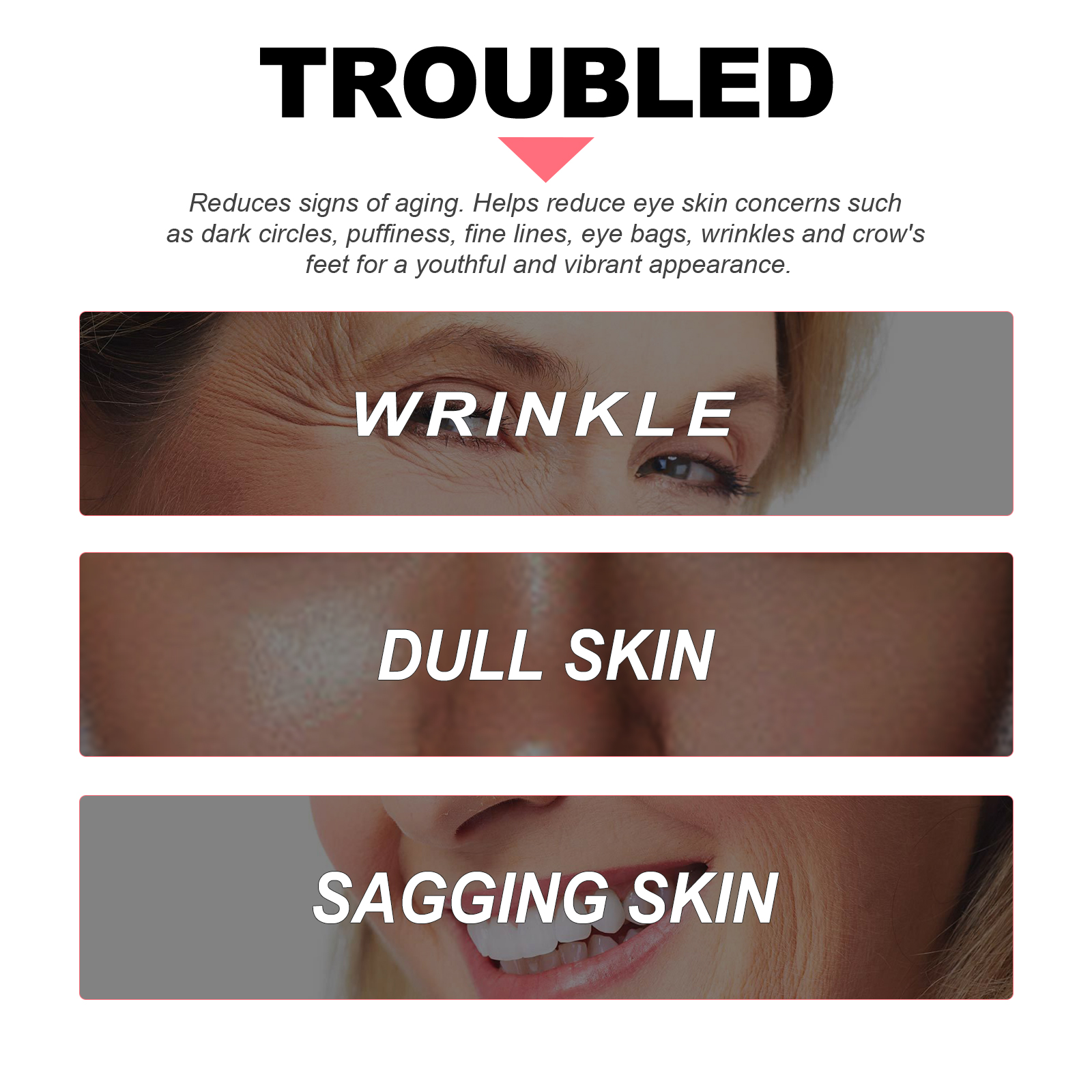 Retinol Eye Cream Stick Firming Anti Aging Fine Lines Dark Circles Puffiness Wrinkle Reduction Daily Eye Area Care