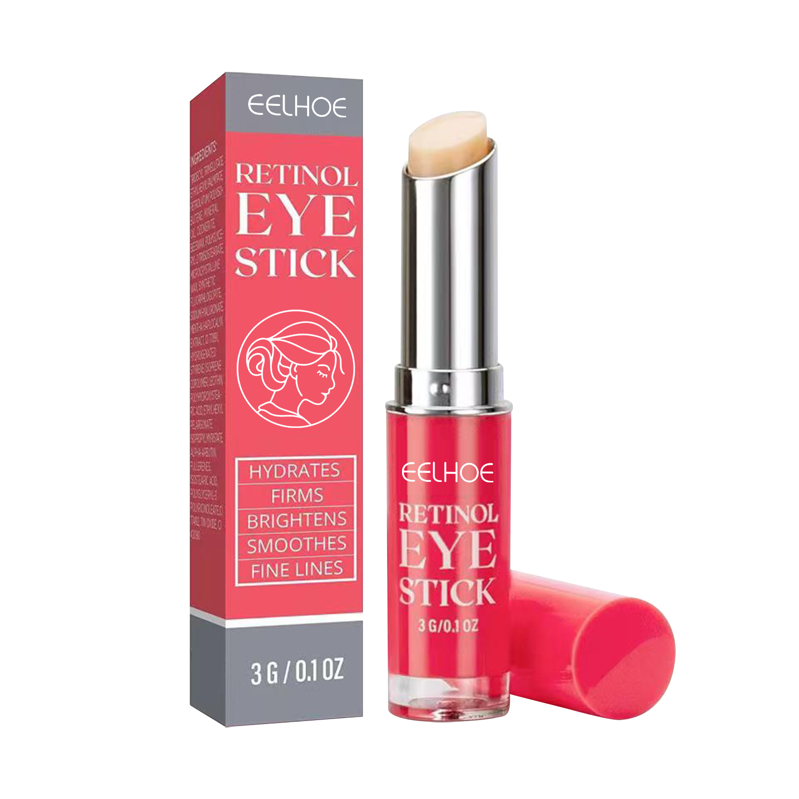 Retinol Eye Cream Stick Firming Anti Aging Fine Lines Dark Circles Puffiness Wrinkle Reduction Daily Eye Area Care