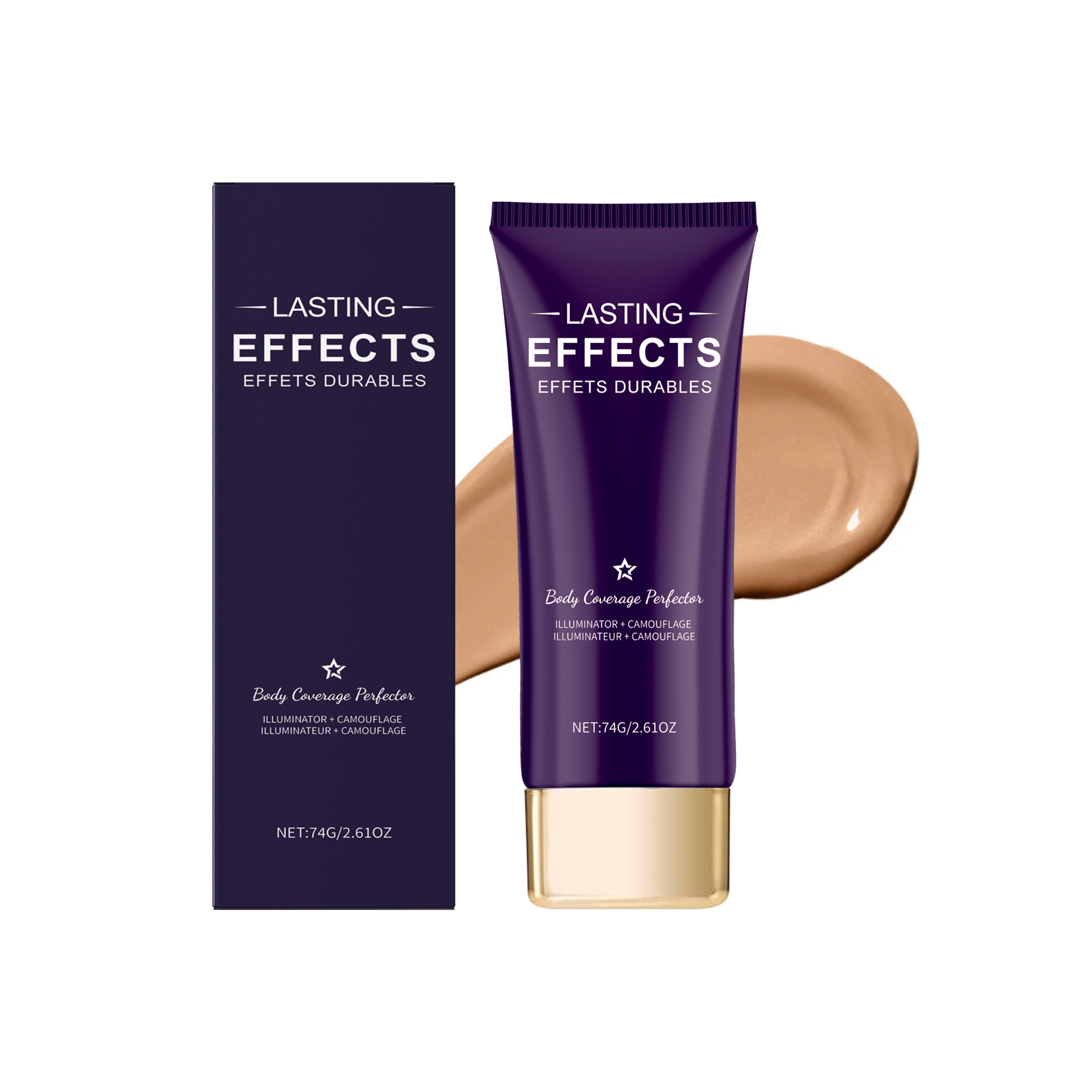 Natural Skin Tone Concealer Cream Waterproof Long Lasting Coverage For Tattoos Scars And Body Imperfections 74g