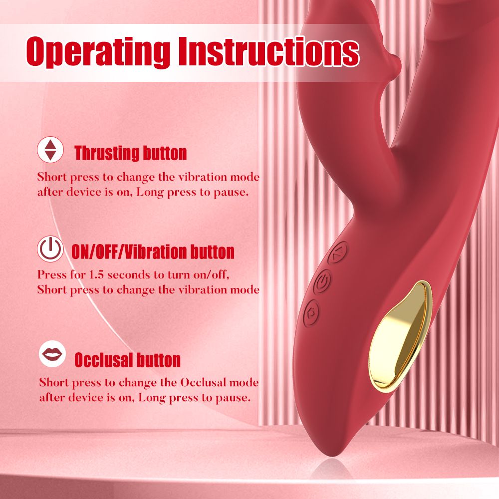 Vibrator for Women Telescopic Vibrating Wand Dildo Automatic Thrusting Tongue Licking Vibration Female Flirting Masturbator Adult Sex Toy