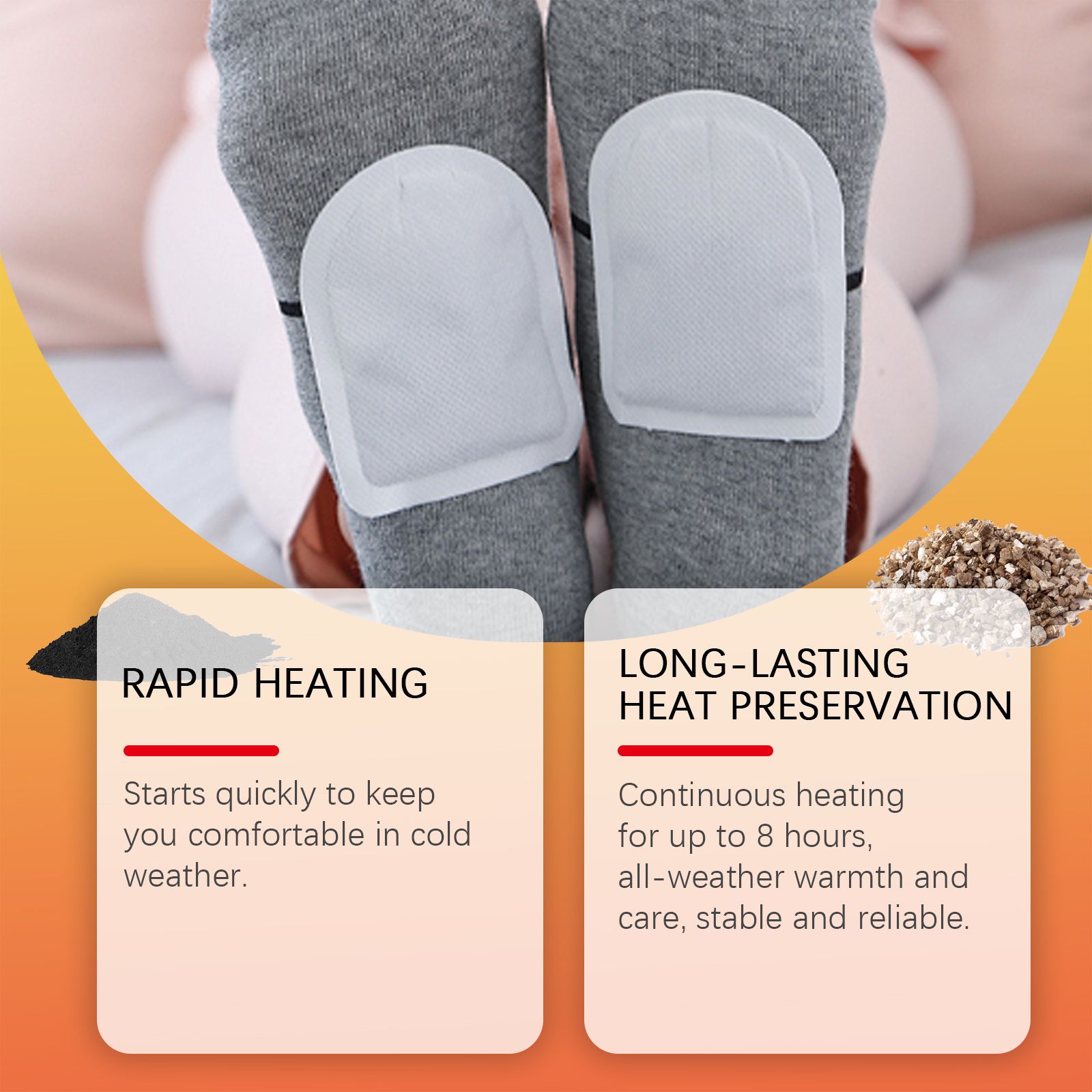 Self Heating Foot Warmers Box Pack Disposable Heat Patches For Winter Foot Warmth