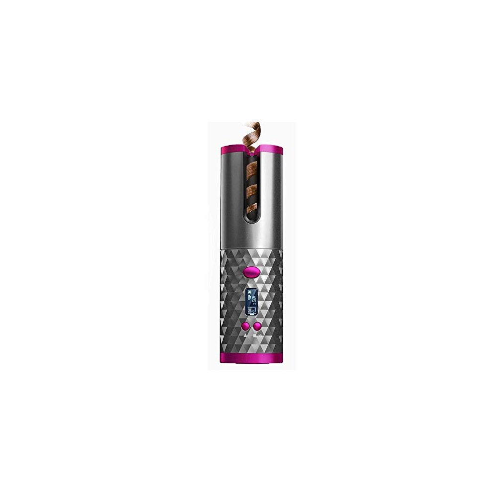 Wireless Automatic Curling Iron, Cordless Auto Curler Restriction with Built-in Recharge