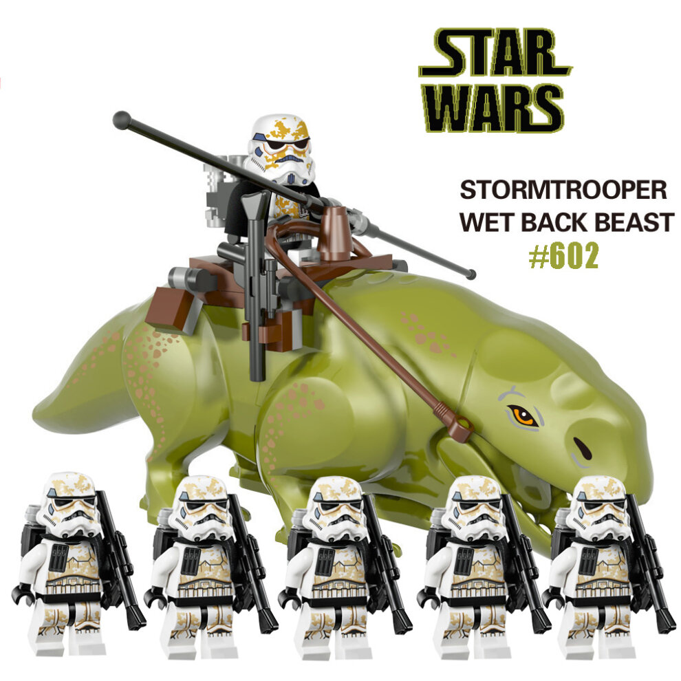 Fit Lego Star Wars Dewback Clone Troopers Minifigures Set