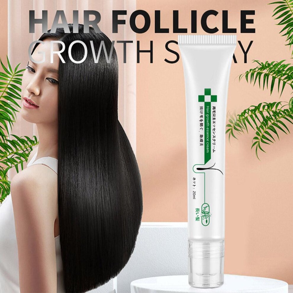 Hair Line Growth Serum Derma Scalp Triple Roll Hair Anti Products Hair Essence Massager Regrow Loss Hair Fast 20ML