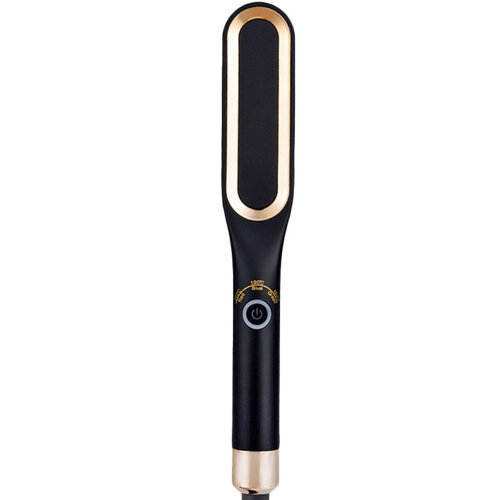 Mini Hair Straightener Brush Hot Comb Iron Ceramic Mens Beard Comb Electric Heating Com