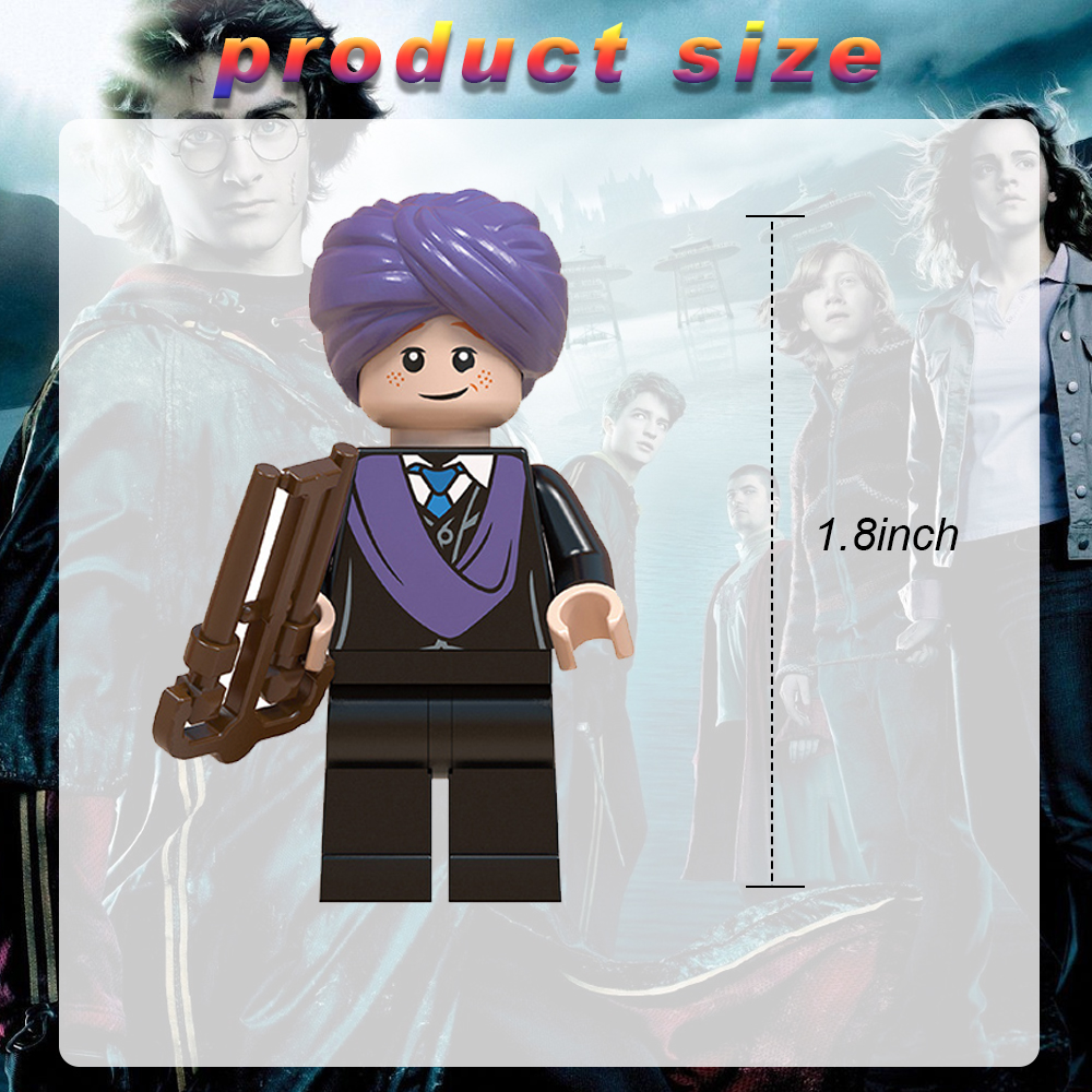 Harry Potter Minifigures Ron Hermione Building Kit 8Pcs Wizarding World Building Toy Set Fit Lego Collectables Mini Block Toys as DIY Advent Calendar Accessories Kids Toys Gifts