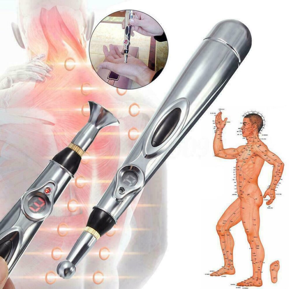 Electronic Laser Acupuncture Massager Pen Magnet Therapy Meridian Body