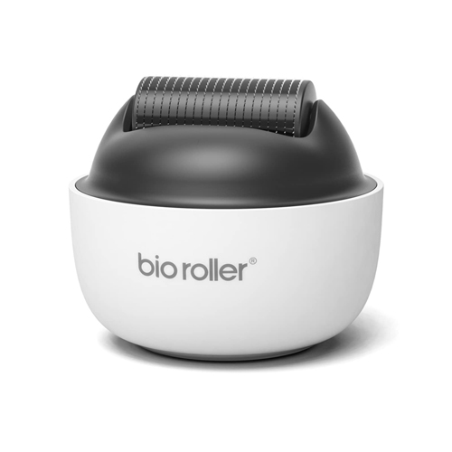 Bio Roller G4 Derma Roller Beard Roller Microneedle Facial Skin Care Massage Tool 1200 Pins Titanium Micro-Needle Roller Needles Beauty Tools for Body Hair Beard Growth Acne Scar Wrinkles Stretch Marks Home Use