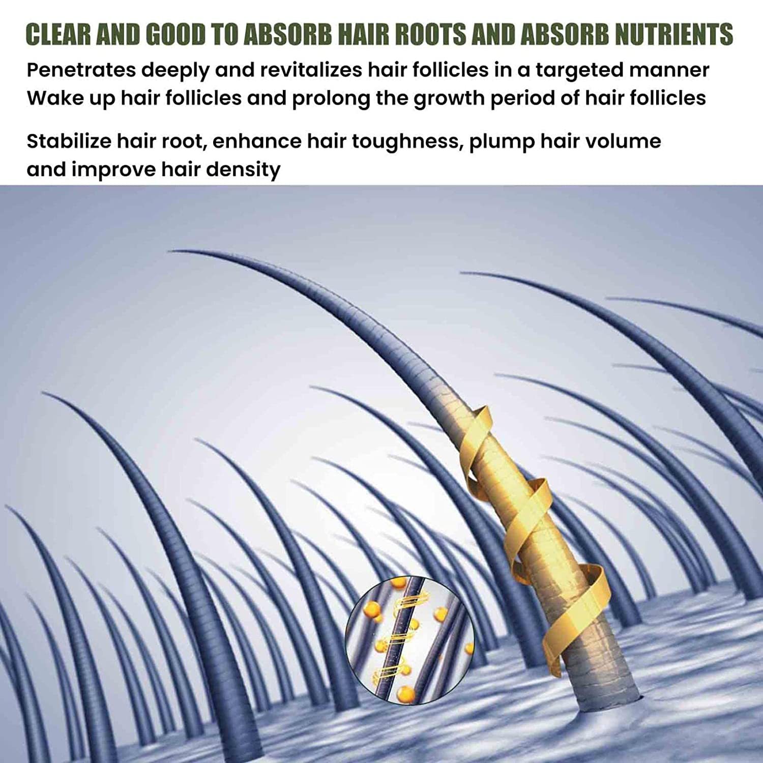 iBeaLee Hair Vitamin Hair Growth Serum Treatment Anti-Hair Loss Preventing For Thinning Hair Thickening Reawakening Beard Hair Care