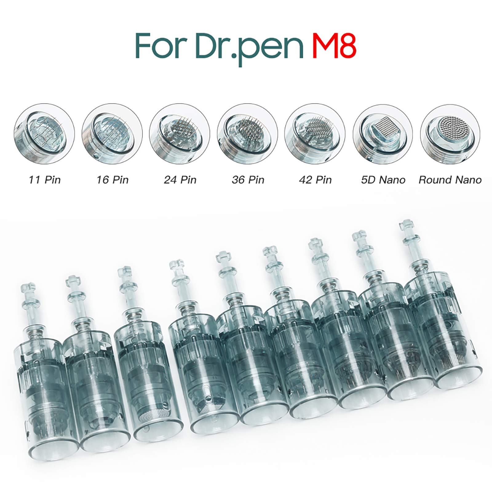 (11 Pins) Dr. Pen Ultima M8 Microneedling Pen Replacement Cartridges Disposable Replacement Accessories 10pcs
