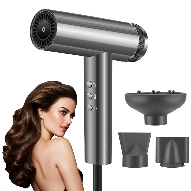 Hair Dryer Portable Negative Ion Hair Blow Dryer Fast Drying Hot Cool High Speed Professional Electric Hair Dryer Set For Home Use 1600w Powerful Blower