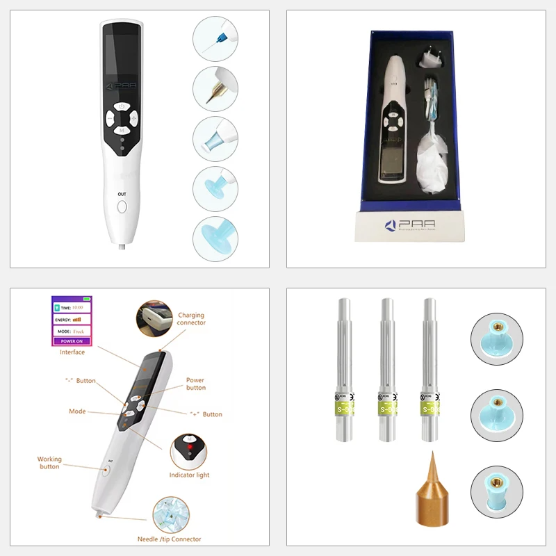 Professional Ozone Fibroblast Cold Plasma Pen Wart Freckle Wrinkle Removal Mole Dark Spot Remover Face Lifting Skin Eyelid Lift Skin Rejuvenation UK Plug