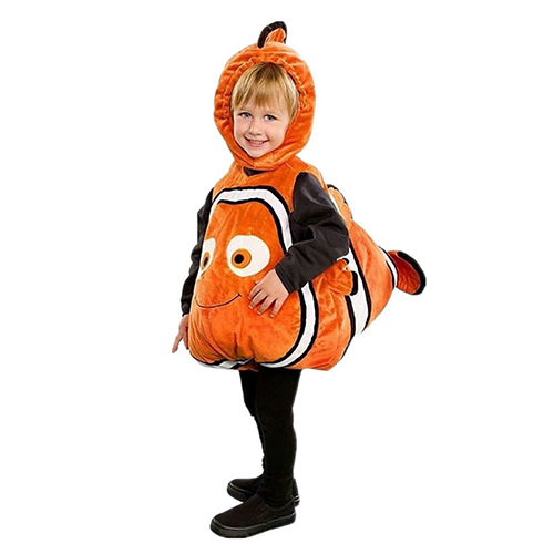 Clownfish Kids Baby Boys Girls Carnival Funny Nemo Fish Buffoon Halloween Christmas Party Costume Child Infant Costume Cartoon Animal Outfit