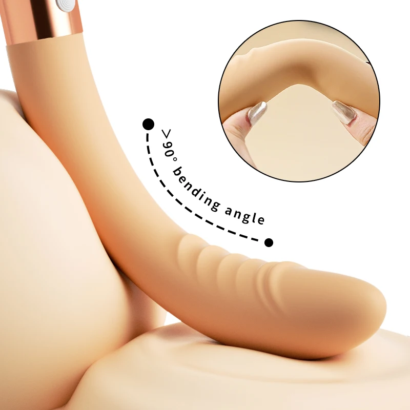 (Flesh A) Realistic Dildo Vibrator Powerful Vibrating Clitoris G Spot Stimulator Safe Soft Female Masturbation Silicone Rechargeable Vagina Sex Toy Adult Couples