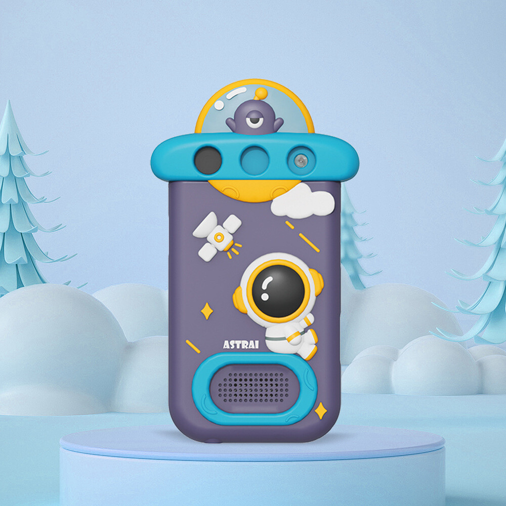 Astronaut Children Phone HD Camera Multi-function 48MP Alarm Clock Music Player