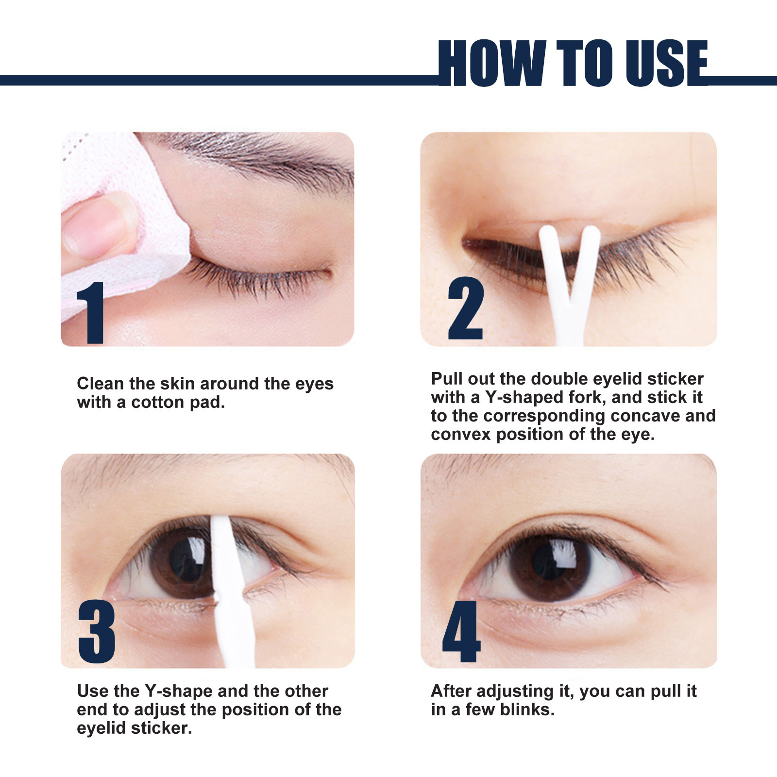 Double Eyelid Tape Self Adhesive Sticker Invisible Lace Mesh Eyelid Paste Natural Strips Olive-Shaped Eye Lift Lasting Waterproof Makeup Tools Different Sizes