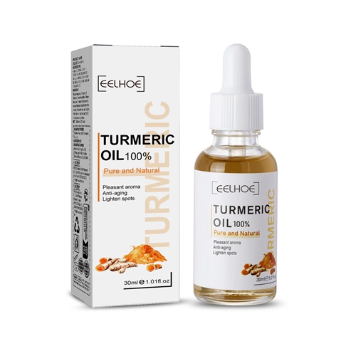 Turmeric Face Serum Freckle Shrink Pore Essence Repair Melanin Brighten Moisturizing Nourish Cur-cumin Oil Fade Dark Spot Anti Aging Essential Skin Care