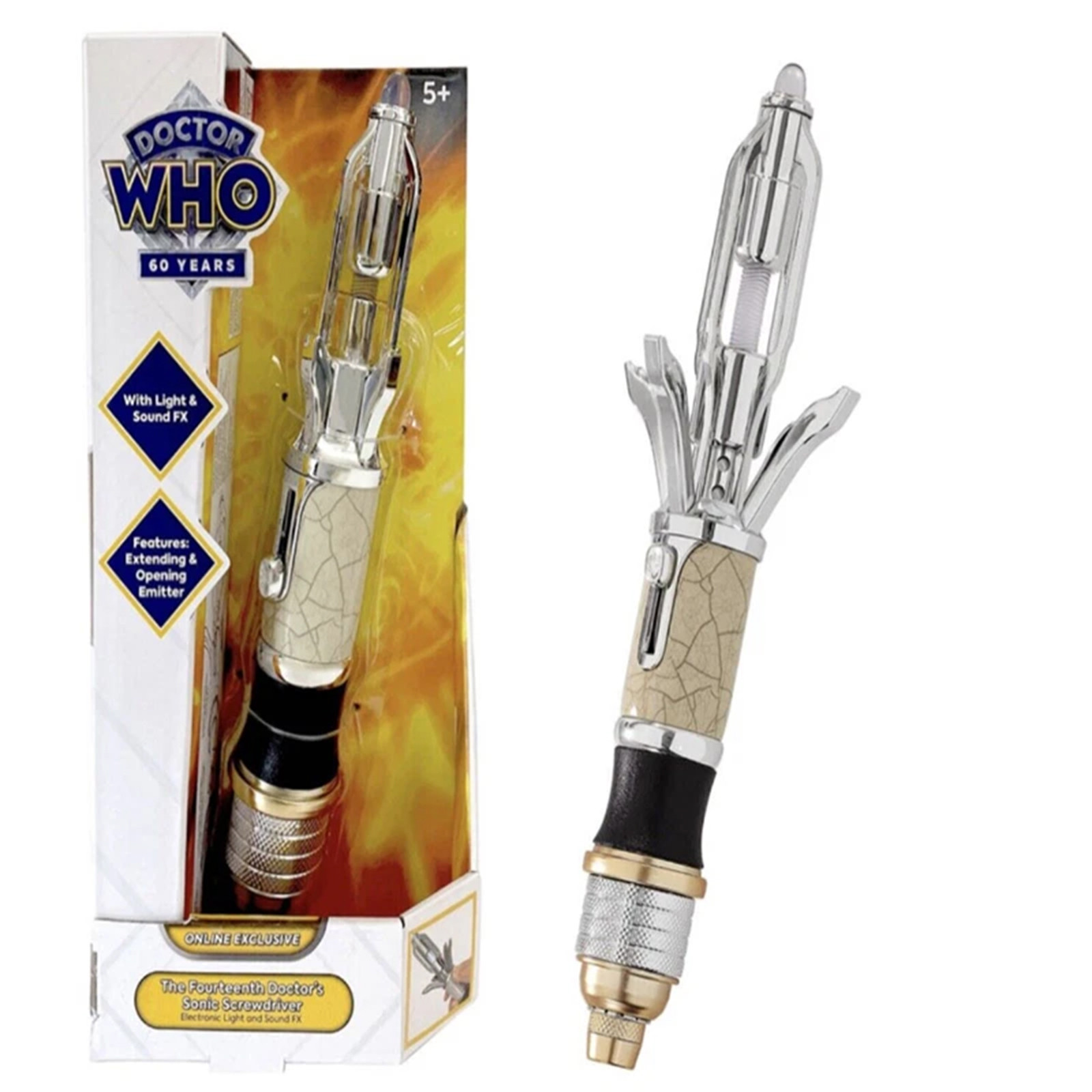 Electronic Sonic Screwdriver Prop | Features Light and Sound Effects | Collectible