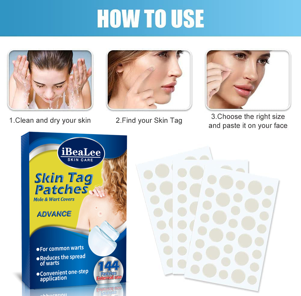 Skin Tag Patches Wart Patches for Mole and Wart Care Verruca and Filiform Removal Dots Stickers For Face And Skin