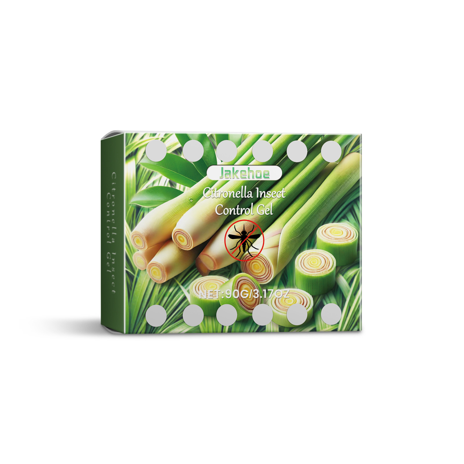 Natural Citronella Mosquito Repellent Gel Box Plant Based Formula Portable Indoor Outdoor Use Safe Gentle Mosquito Protection