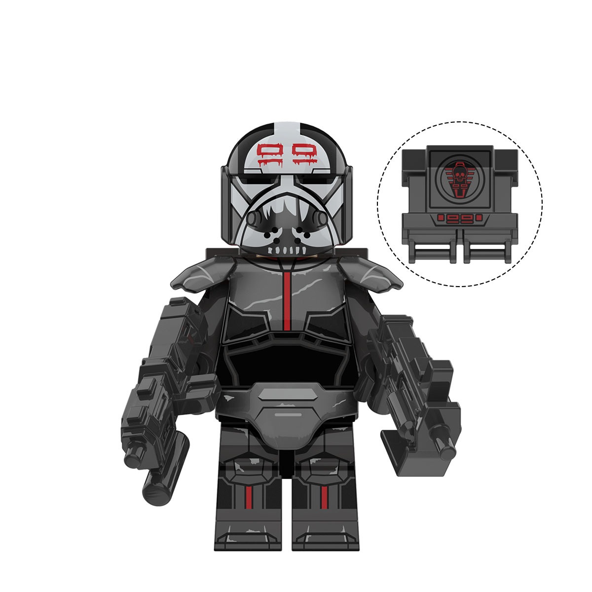 (Army D) Star War Army Mini Figures Toy Set Military Clone Soldiers Building Blocks with Weapons for Kids Strategy Play and Display Collection