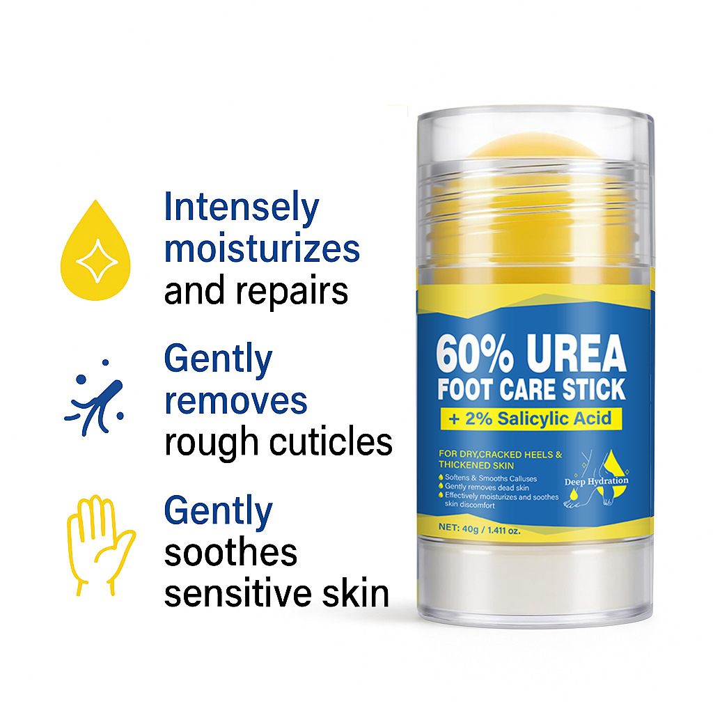 60 Percent Urea Cream Stick With 2 Percent Salicylic Acid For Dry Skin Callus Removal And Smoothing Solid Stick 40g