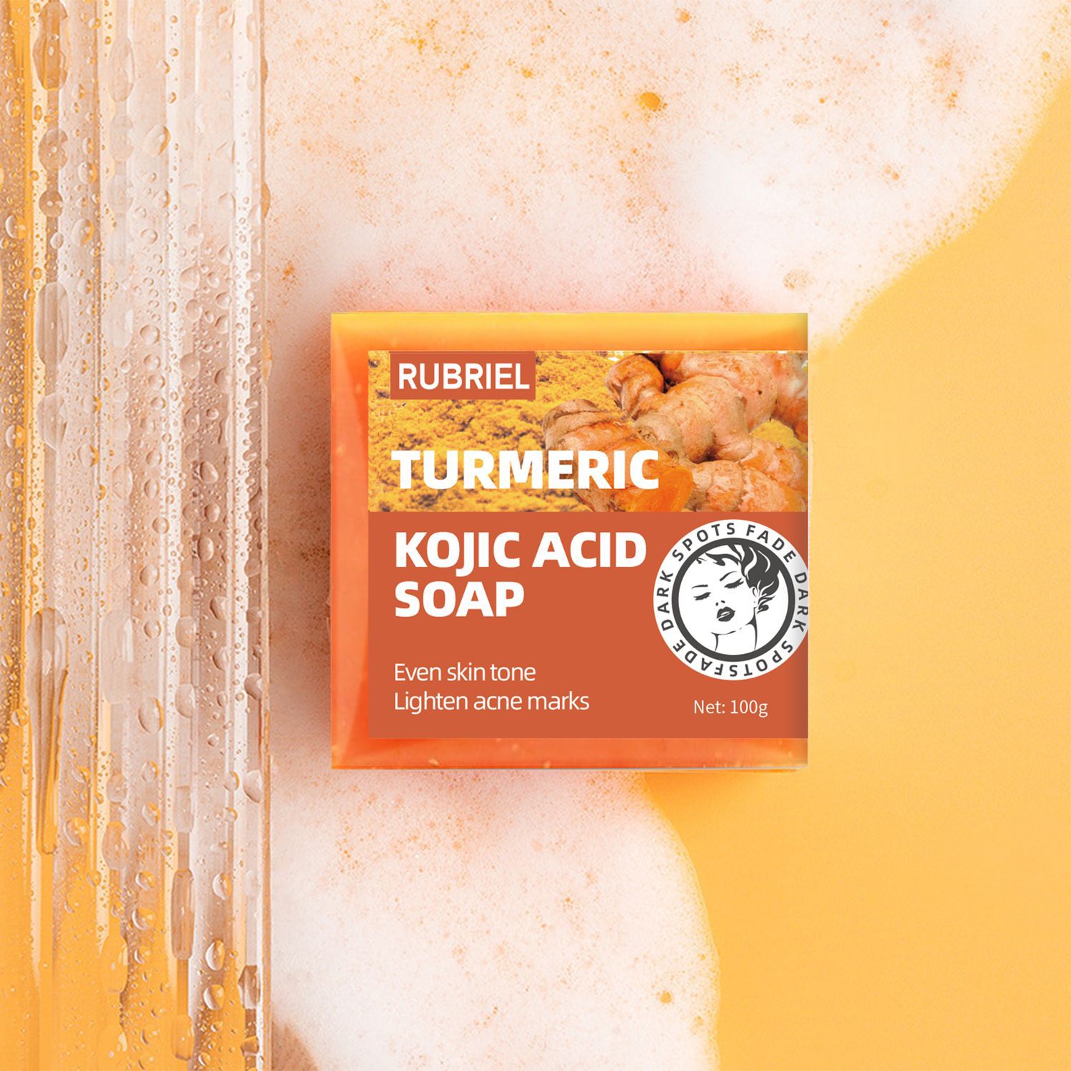 Turmeric Kojic Acid Soap For Skin Brightening Deep Cleansing And Even Tone Daily Facial Cleansing Bar