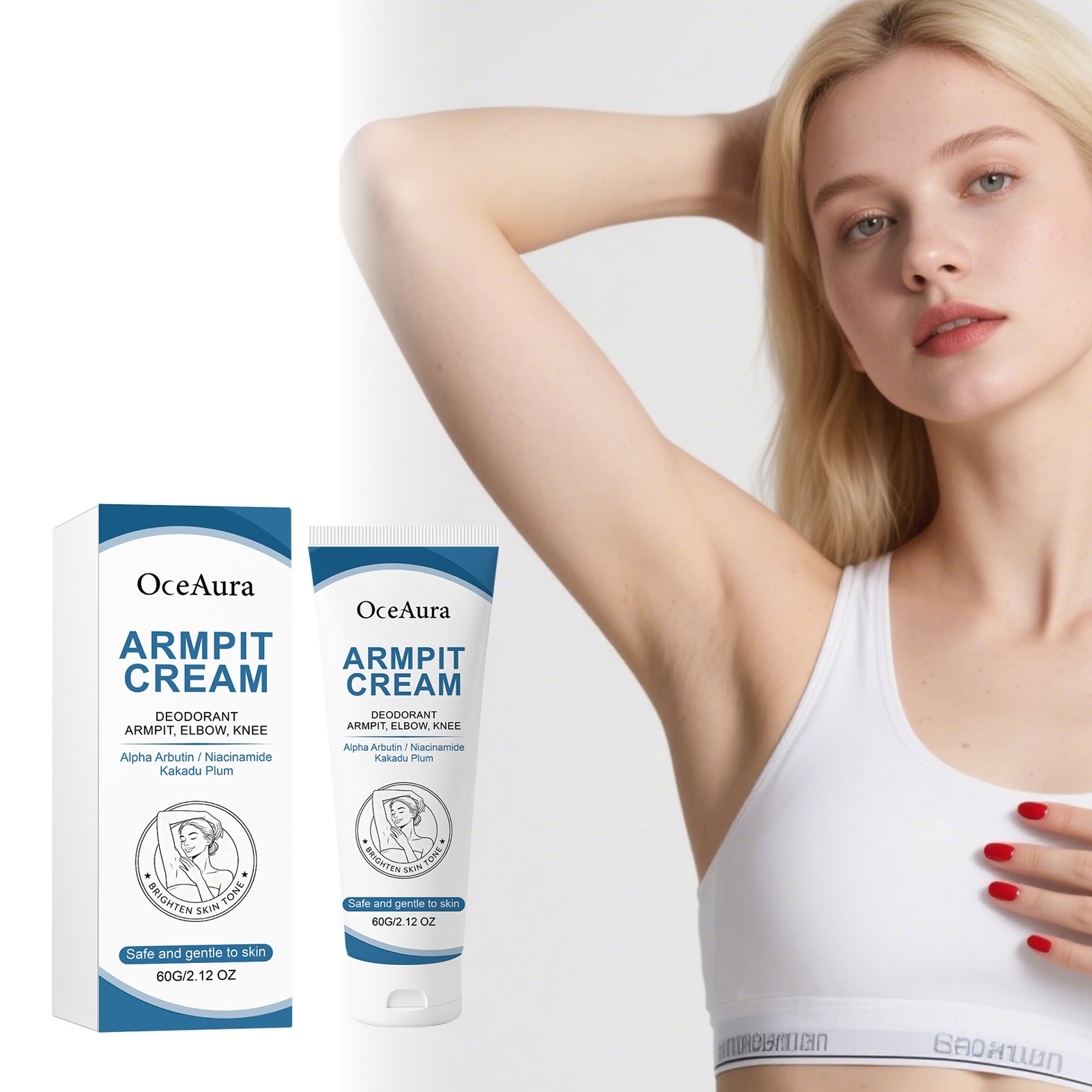 Underarm Care Cream For Gentle Cleansing Odor Control And Long Lasting Freshness