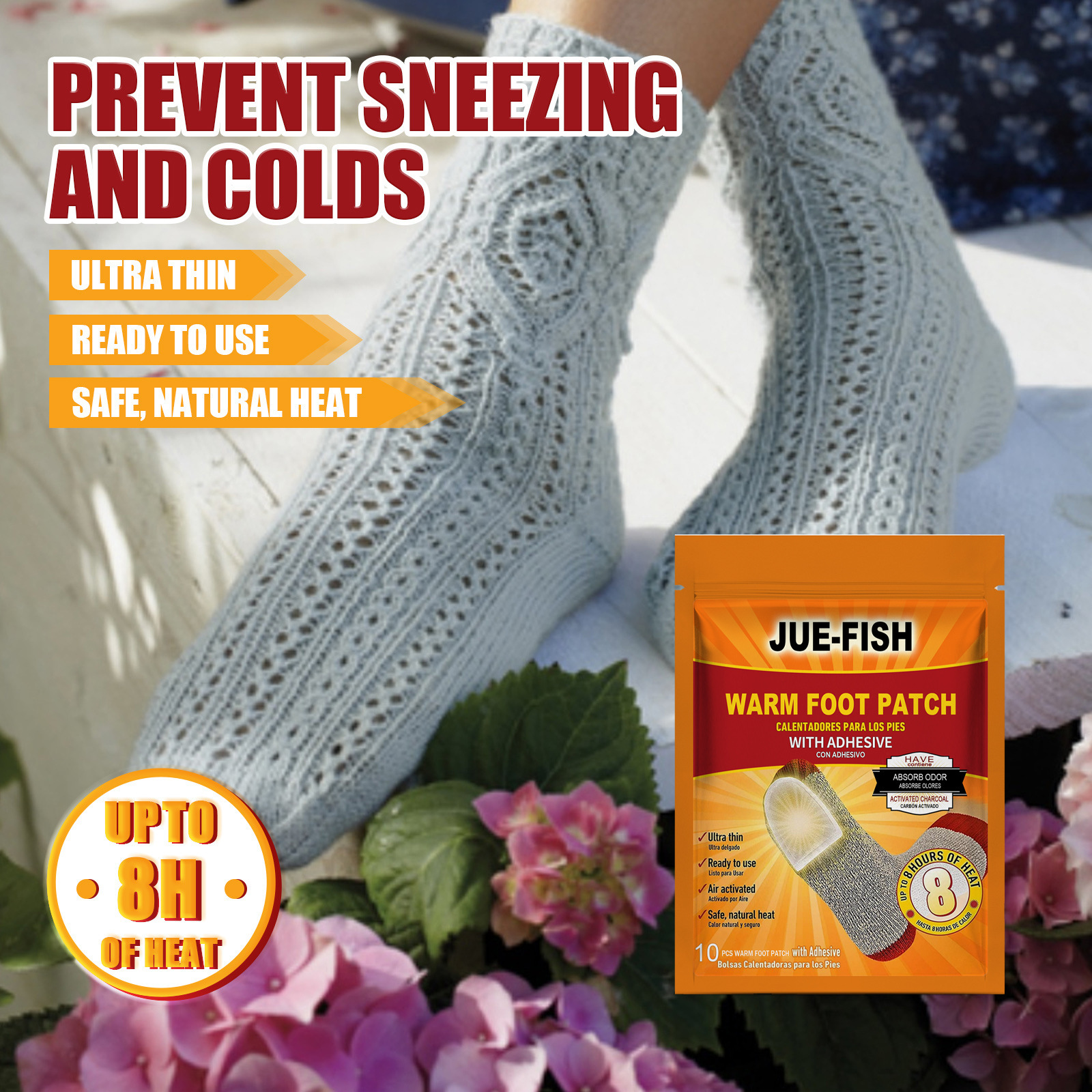 Foot Warmer Patches Self Heating Stickers For Winter Comfort Portable Adhesive Warmth For Cold Feet Daily Care