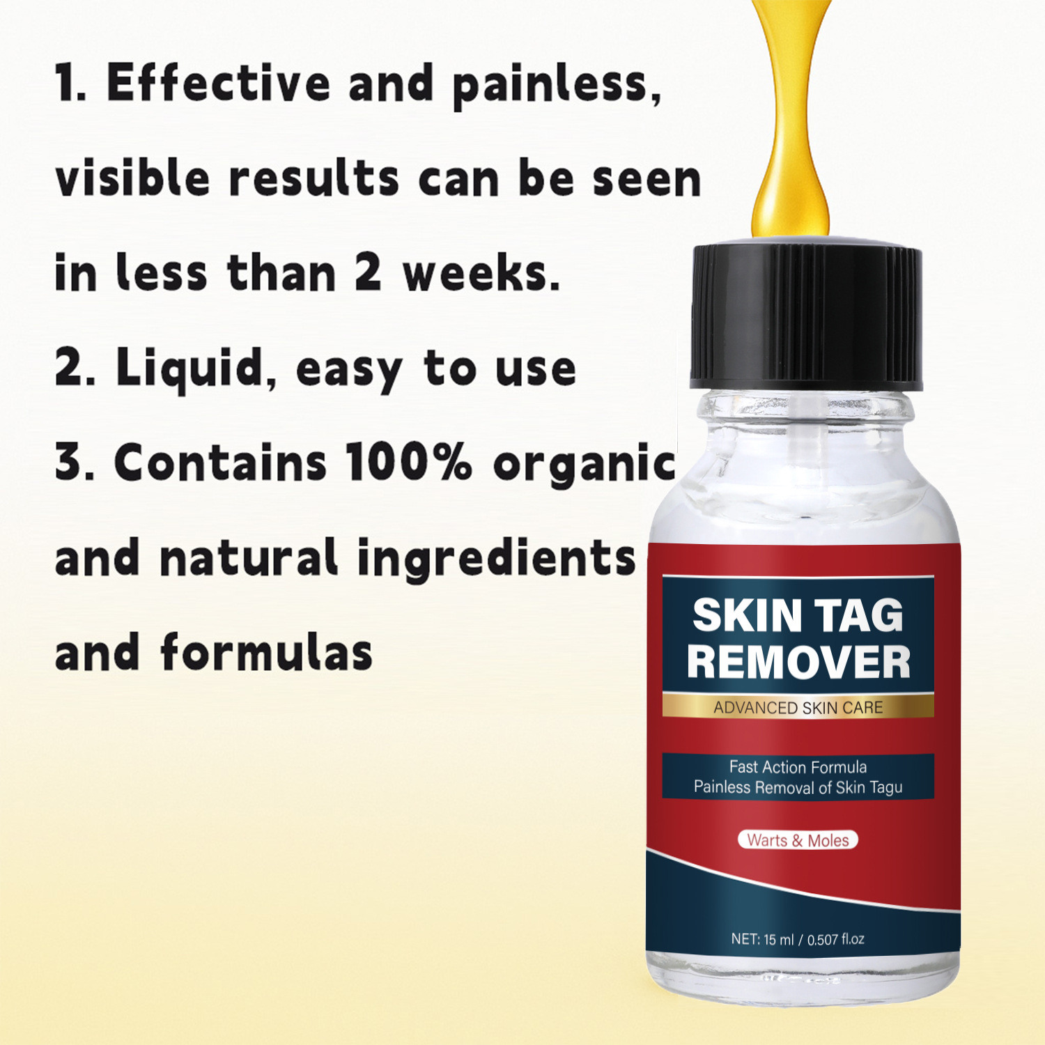 Skin Tag Remover Liquid Gentle Skin Care For Face And Body Daily Treatment 15ml