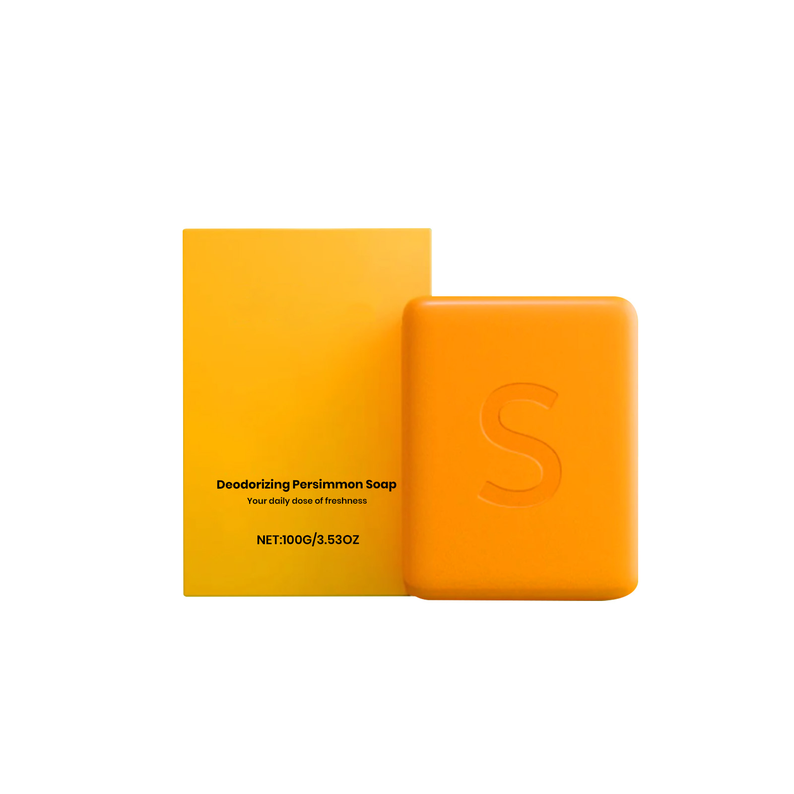 Persimmon Fresh Bath Soap Mild Ingredients Clean Body Skin Fragrant Refreshing NonGreasy Daily Care Bar