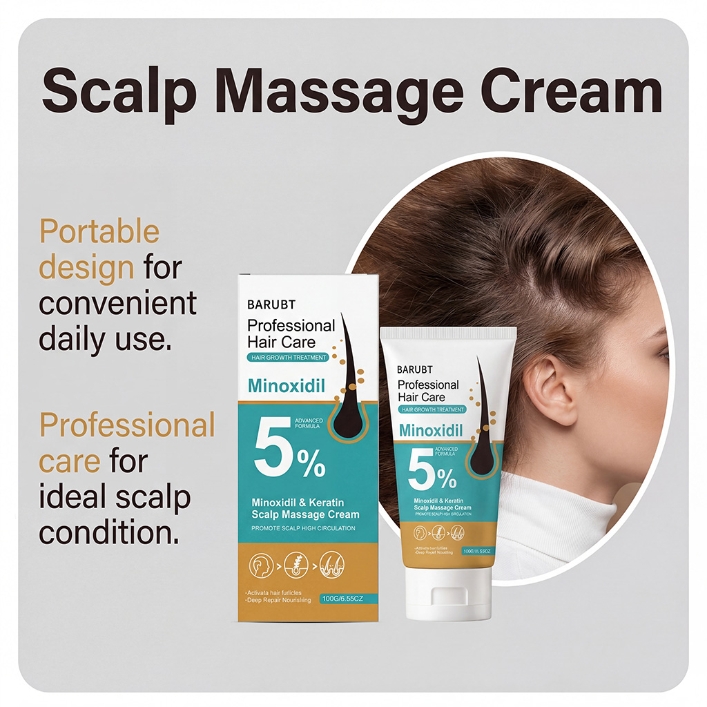 Scalp Care Cream Mild Formula Daily Moisturizing Cleansing Nourishing Hydrating Refreshing Soft Hair