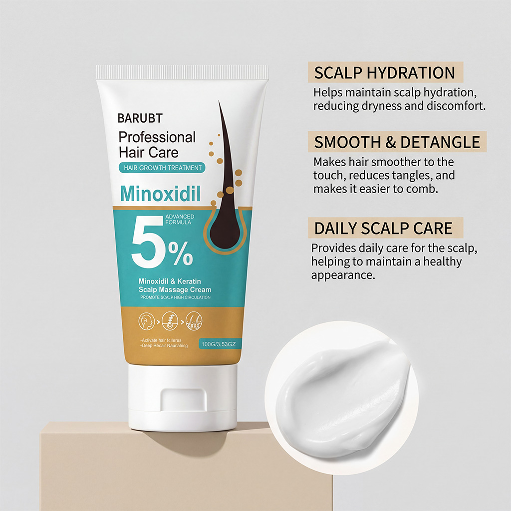 Scalp Care Cream Mild Formula Daily Moisturizing Cleansing Nourishing Hydrating Refreshing Soft Hair
