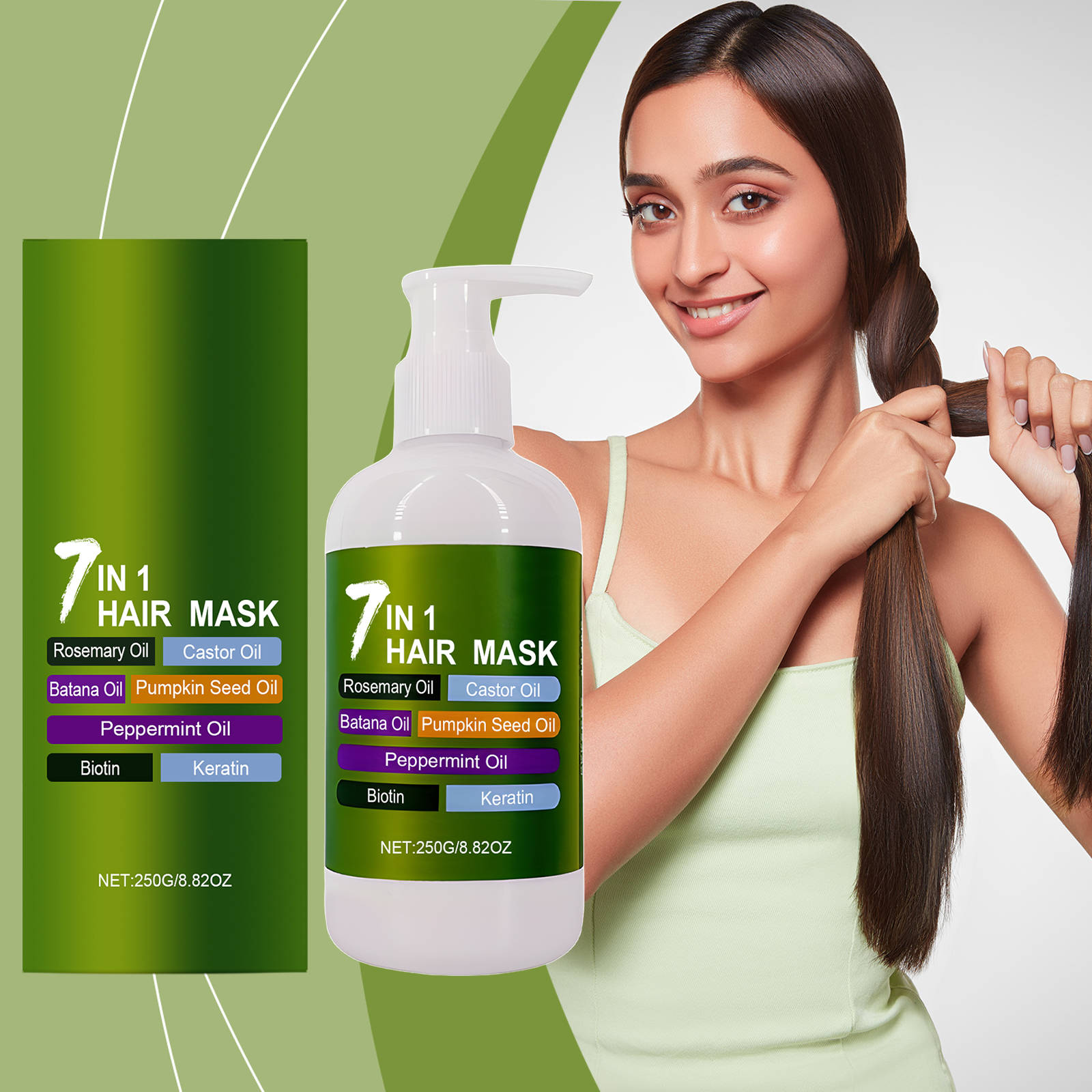 Moisturizing Nourishing Hair Mask Mild Hydrating Soft Fragrant Refreshing Plump Shiny Hair Daily Care Treatment