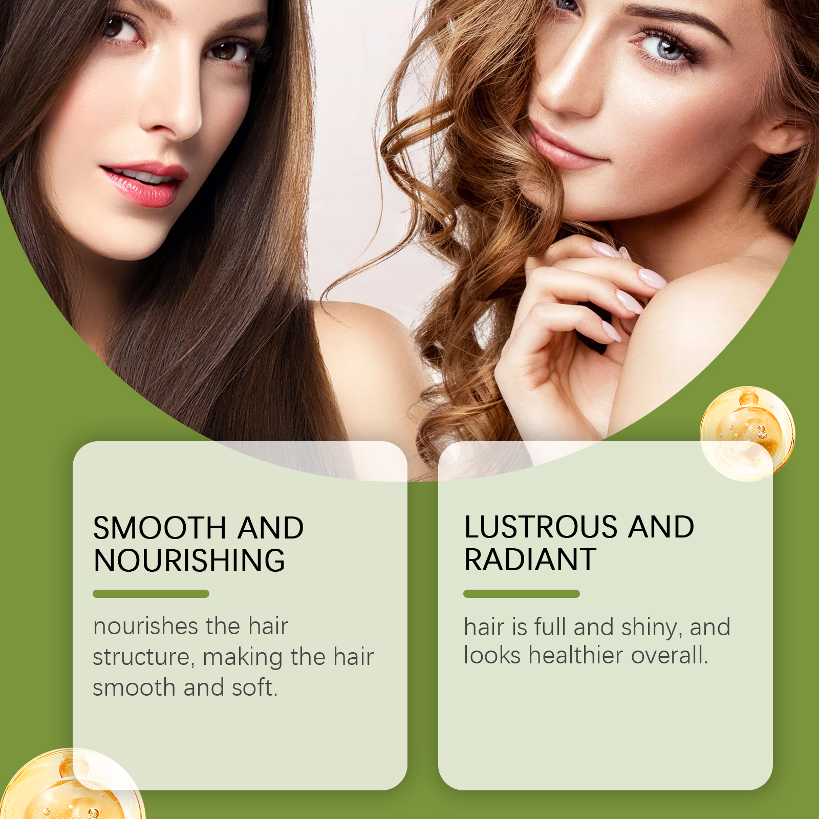 Moisturizing Nourishing Hair Mask Mild Hydrating Soft Fragrant Refreshing Plump Shiny Hair Daily Care Treatment