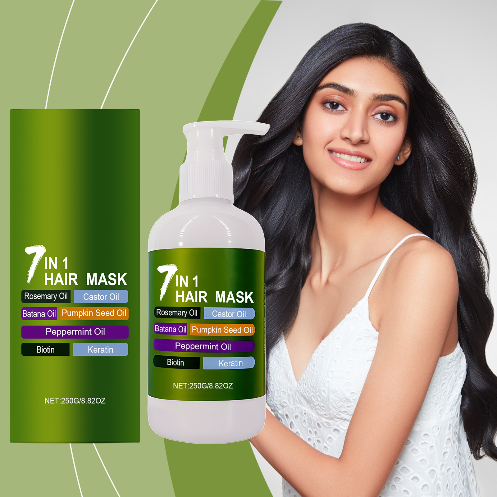 Moisturizing Nourishing Hair Mask Mild Hydrating Soft Fragrant Refreshing Plump Shiny Hair Daily Care Treatment