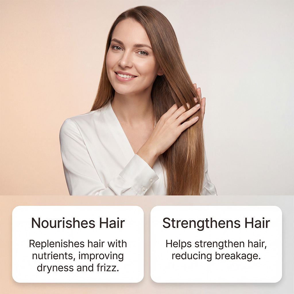 Hair Serum Mild Formula Nourish Moisturize Fluffy Soft Light Repair Frizzy Hair Care Tresses Texture